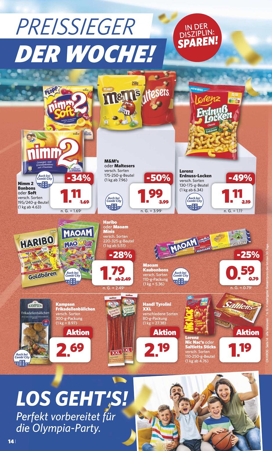 Combi Aktueller Prospekt ab Montag Seite 14