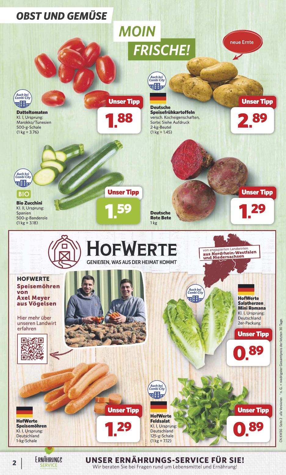 Combi Aktueller Prospekt ab Montag Seite 2