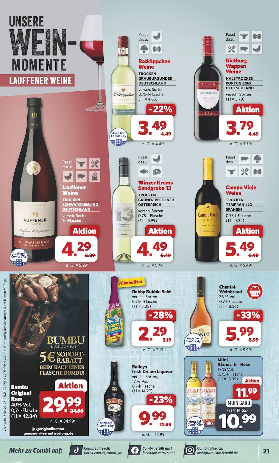 Combi Aktueller Prospekt ab Montag Seite 21