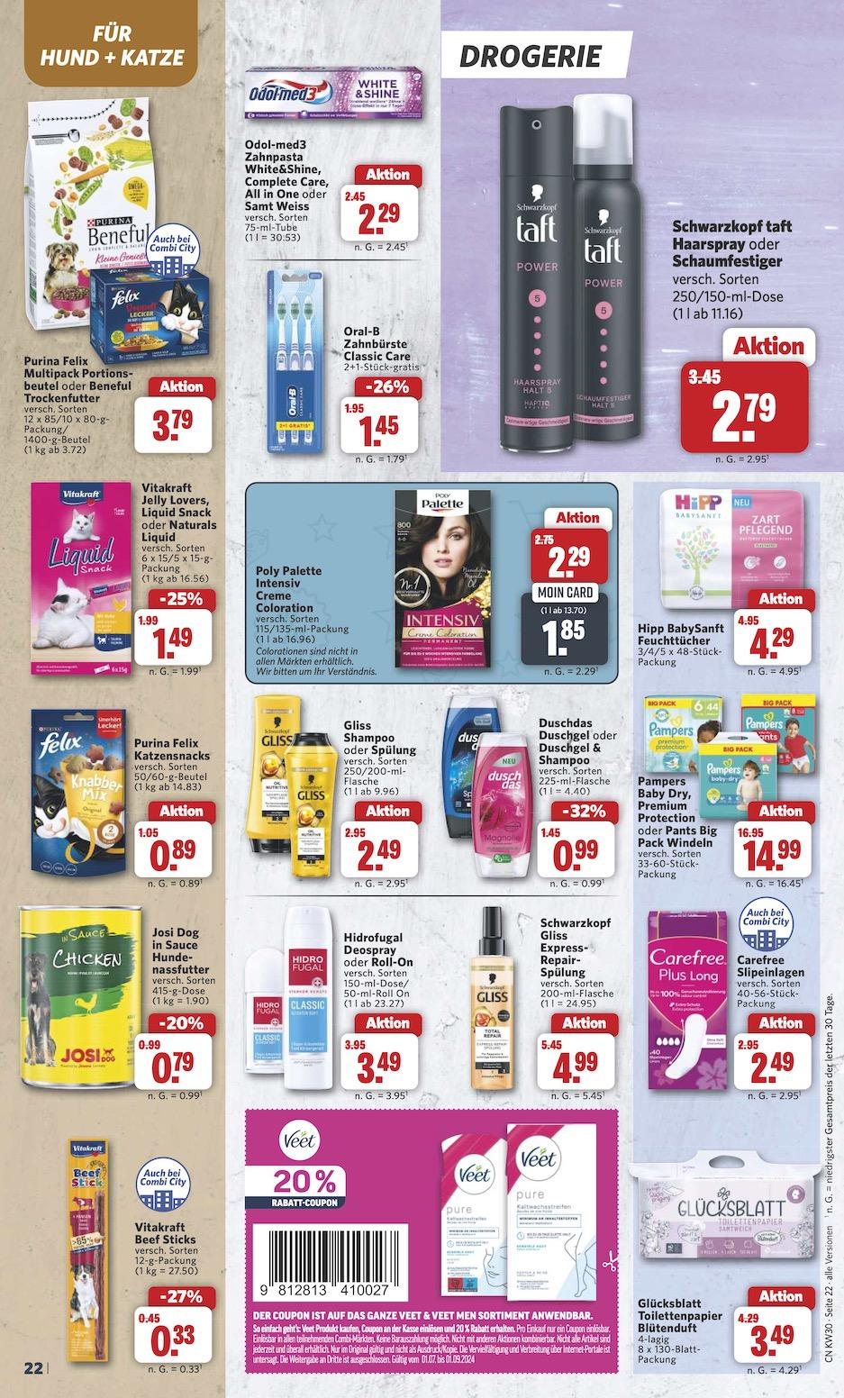 Combi Aktueller Prospekt ab Montag Seite 22