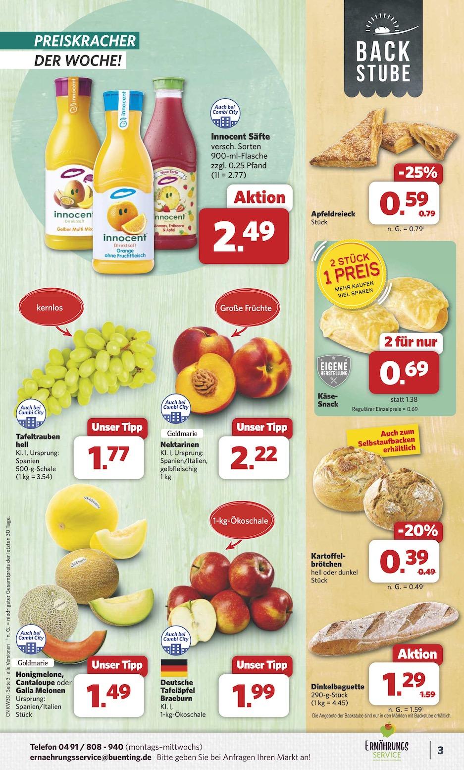 Combi Aktueller Prospekt ab Montag Seite 3