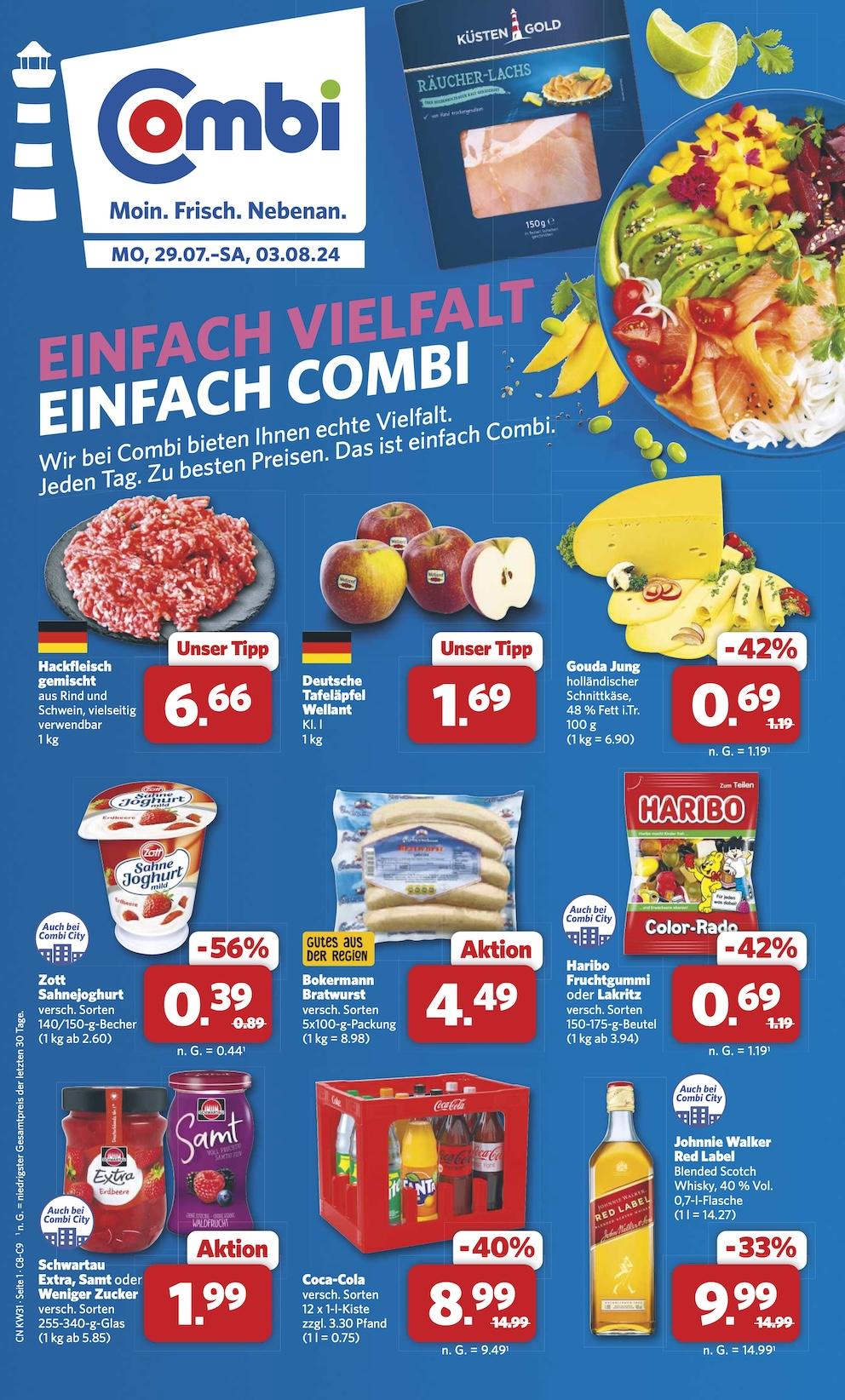 Combi Aktueller Prospekt ab Montag Seite 1
