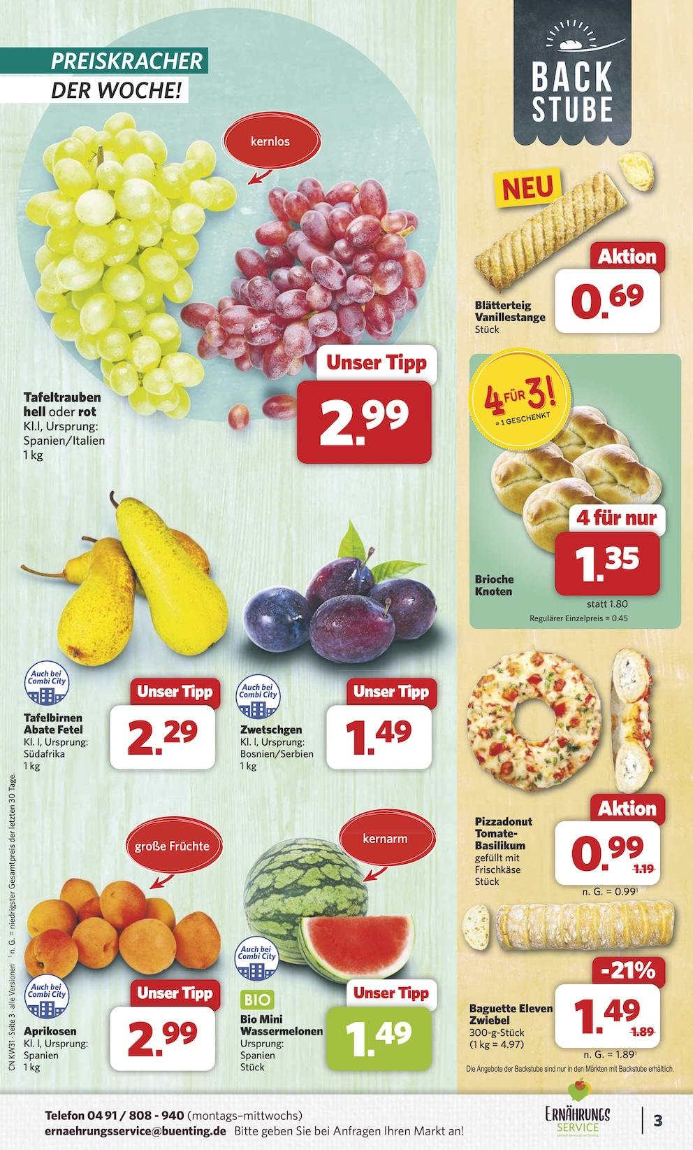 Combi Aktueller Prospekt ab Montag Seite 3
