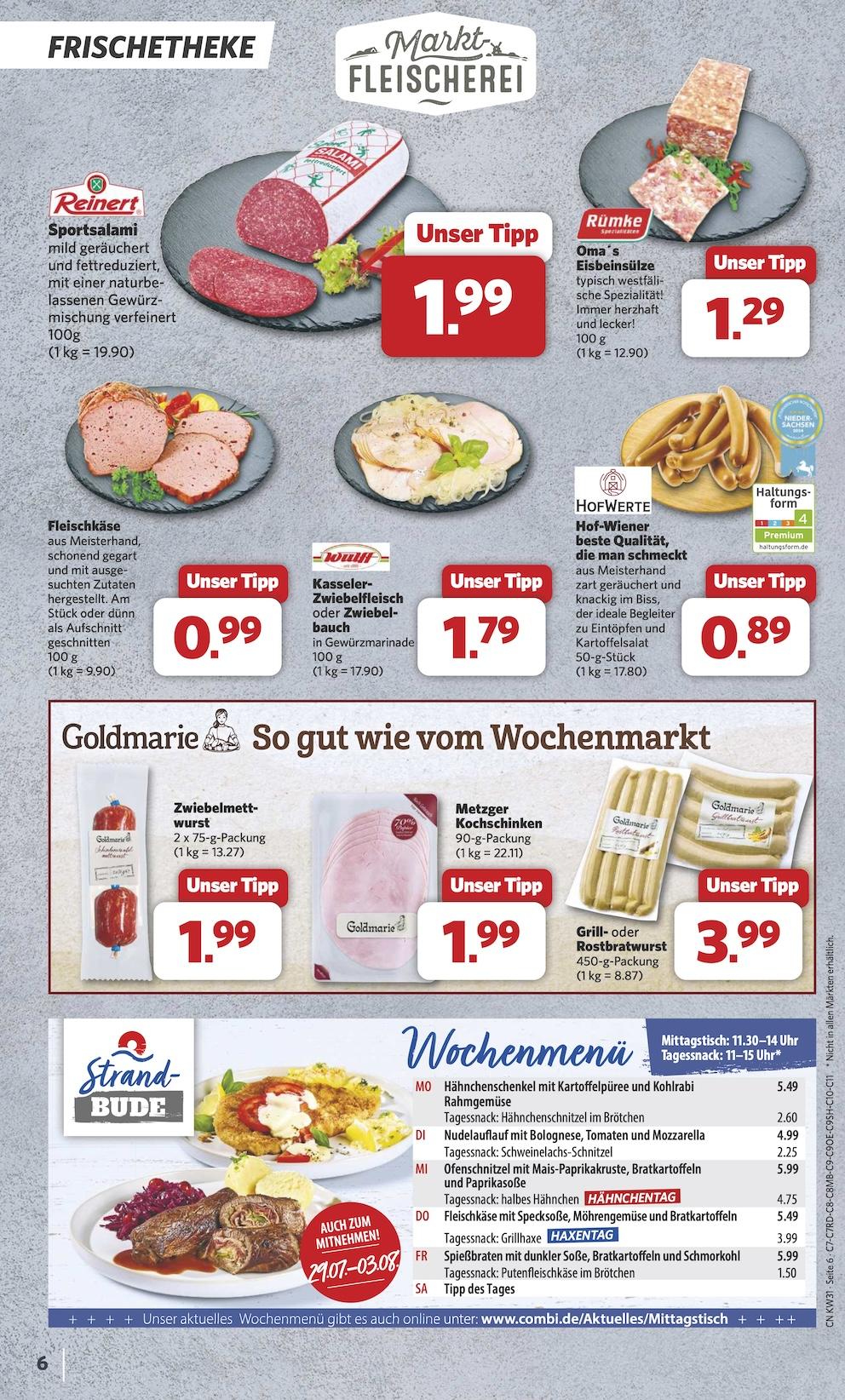 Combi Aktueller Prospekt ab Montag Seite 6