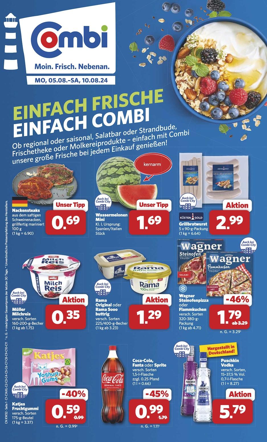 Combi Aktueller Prospekt ab Montag Seite 1