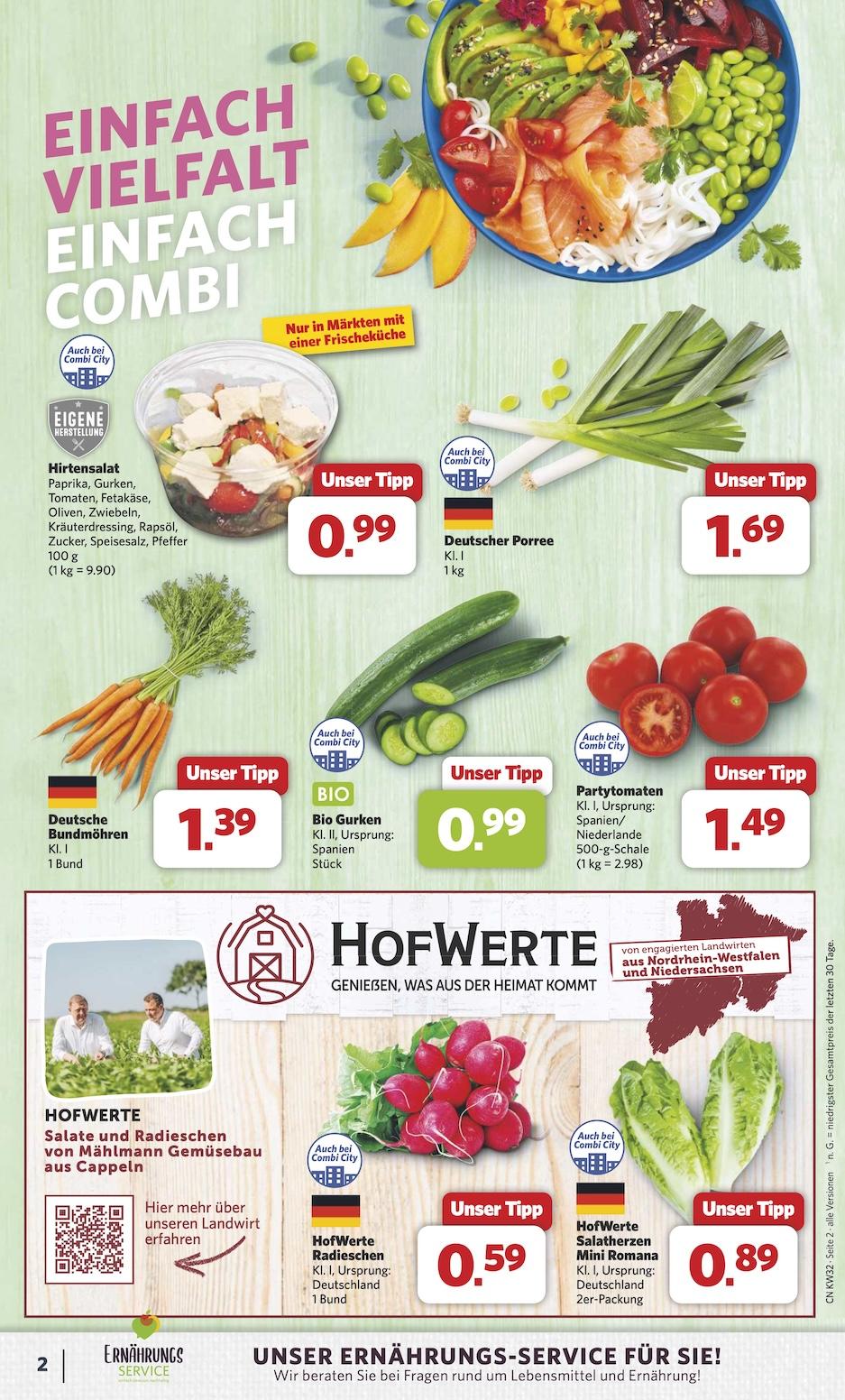 Combi Aktueller Prospekt ab Montag Seite 2