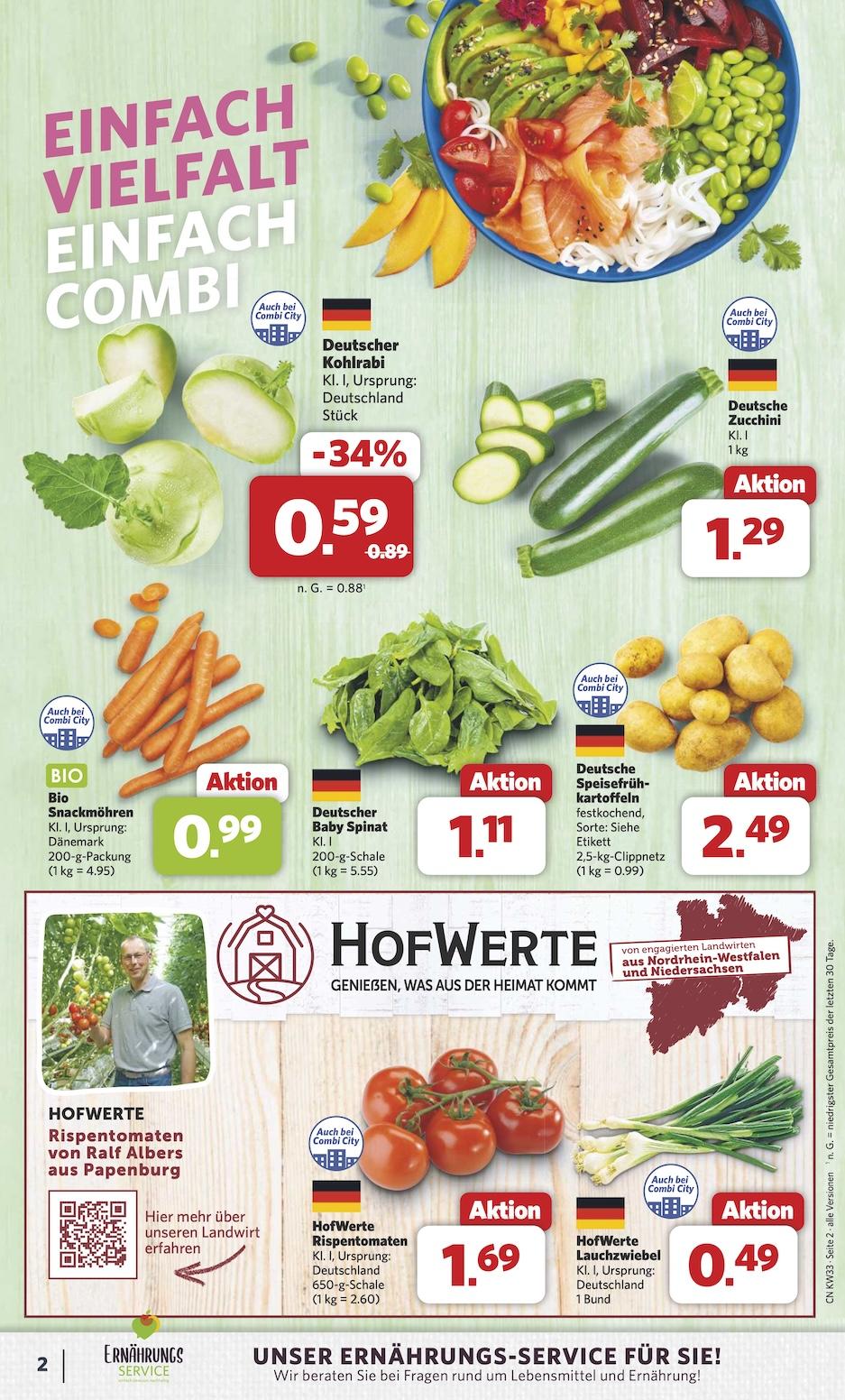 Combi Aktueller Prospekt ab Montag Seite 2