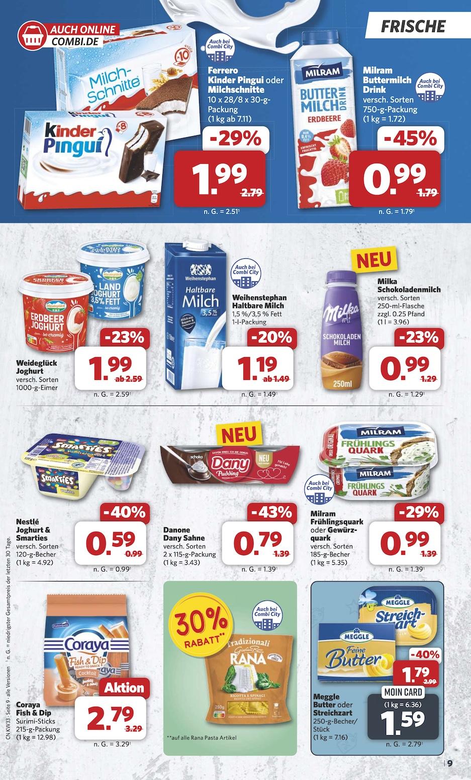 Combi Aktueller Prospekt ab Montag Seite 9