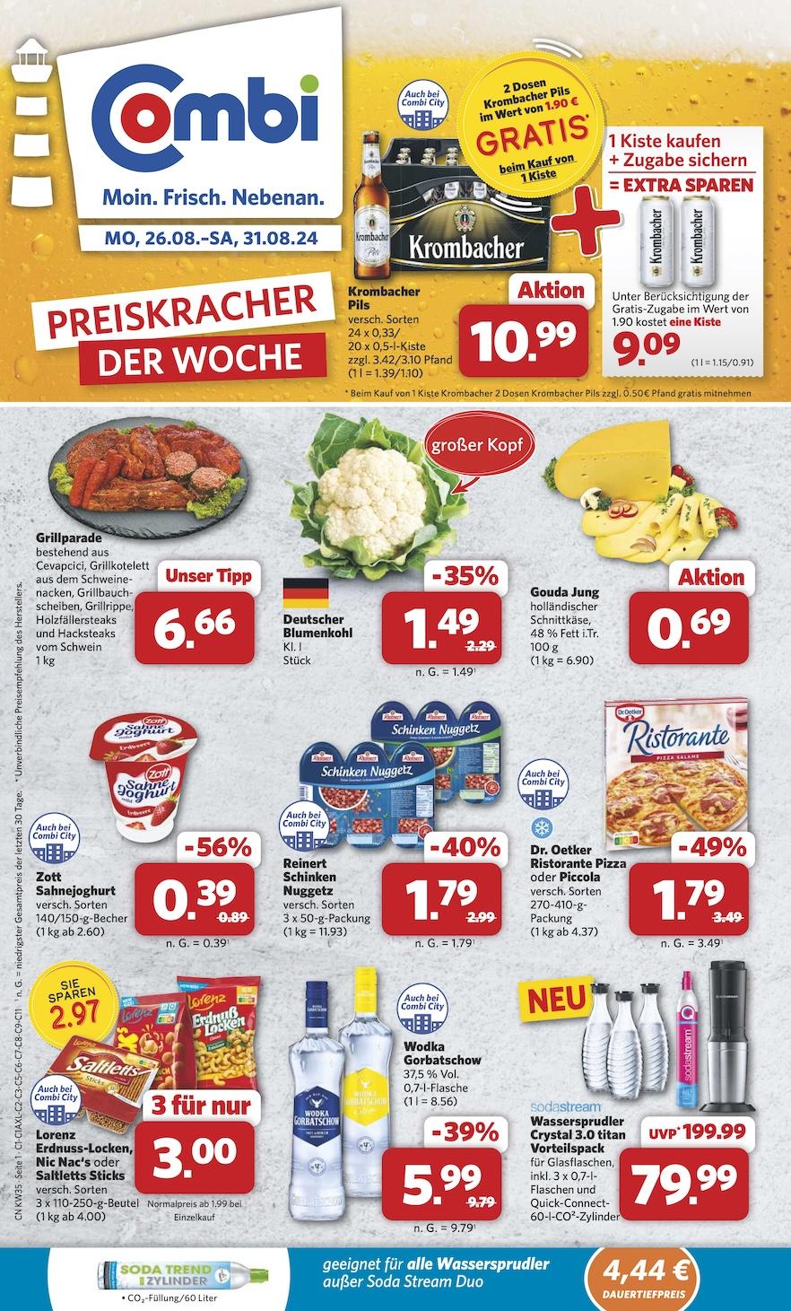 Combi Aktueller Prospekt ab Montag Seite 1
