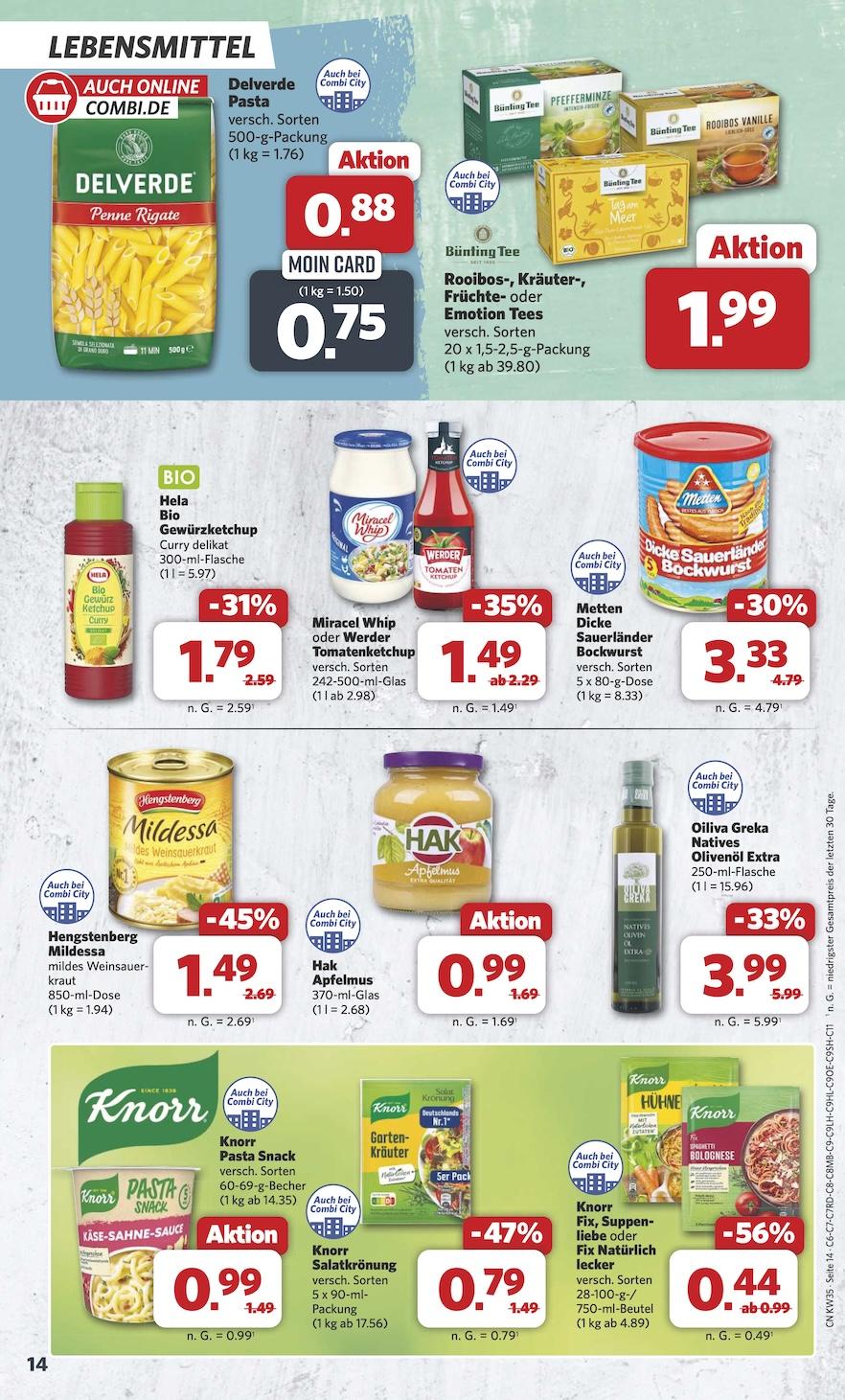 Combi Aktueller Prospekt ab Montag Seite 14
