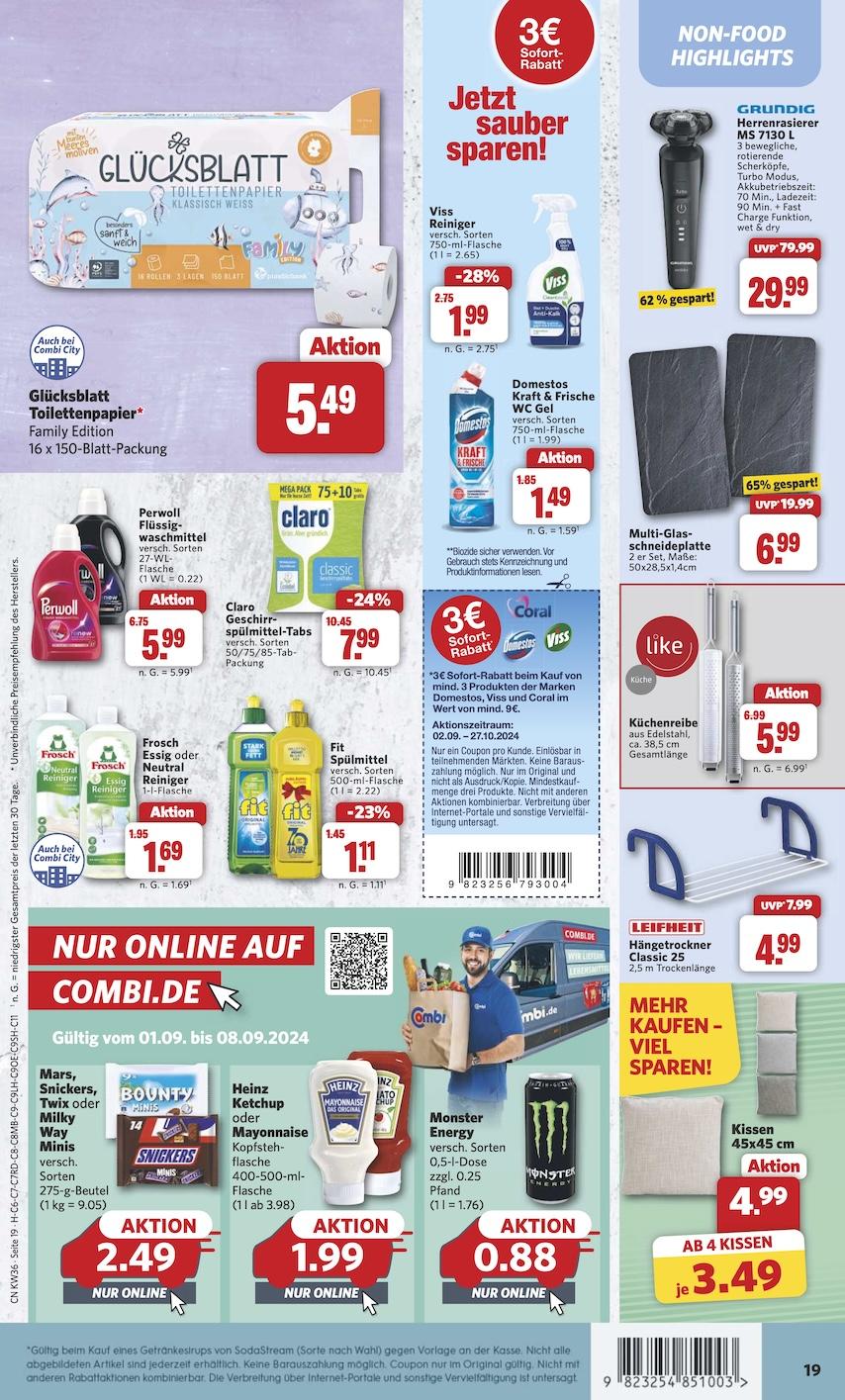 Combi Aktueller Prospekt ab Montag Seite 19