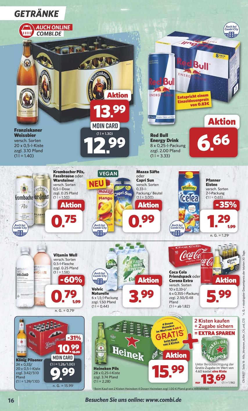 Combi Aktueller Prospekt ab Montag Seite 16