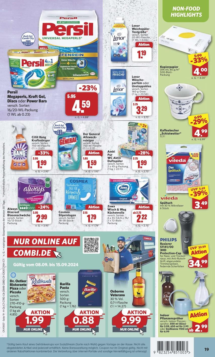 Combi Aktueller Prospekt ab Montag Seite 19