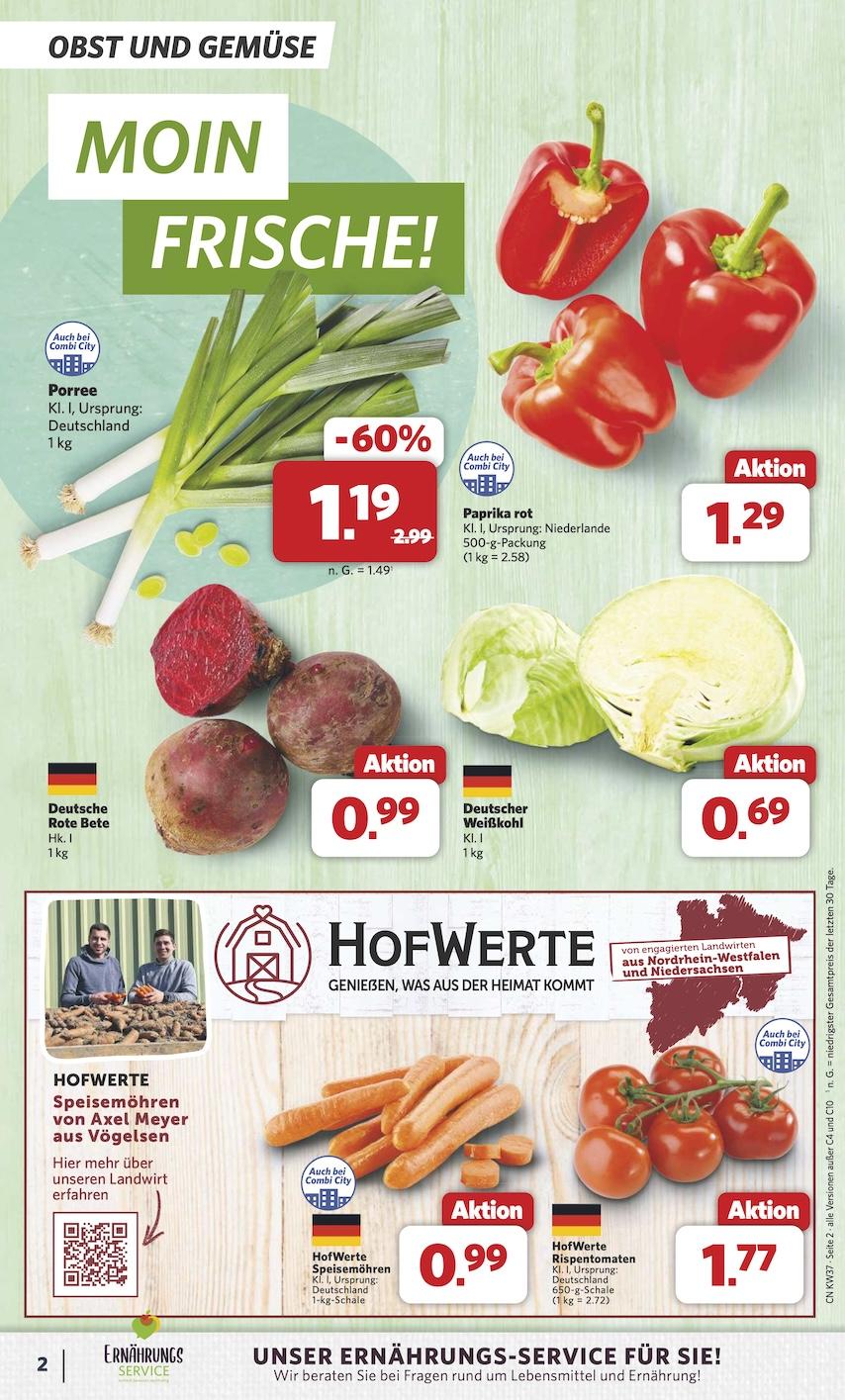 Combi Aktueller Prospekt ab Montag Seite 2