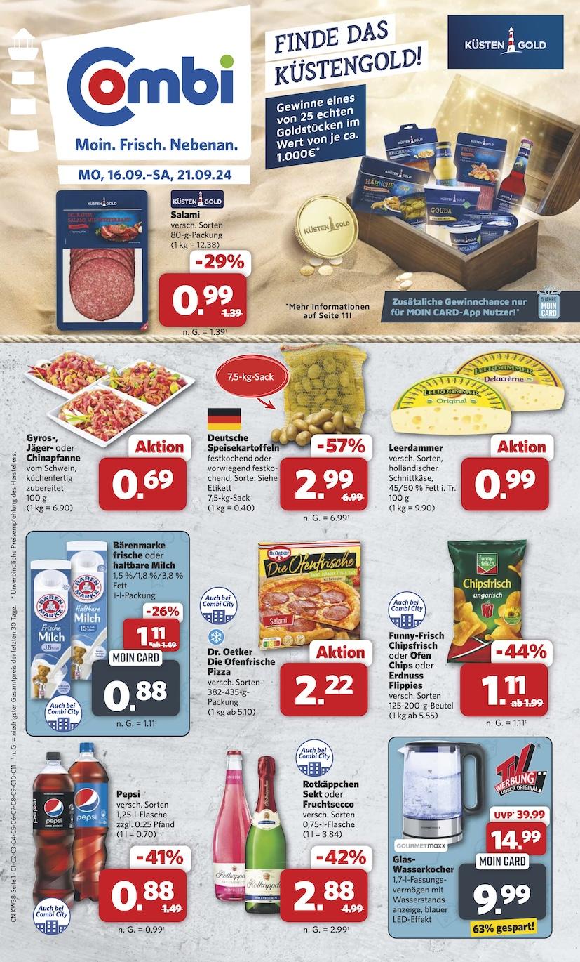 Combi Aktueller Prospekt ab Montag Seite 1
