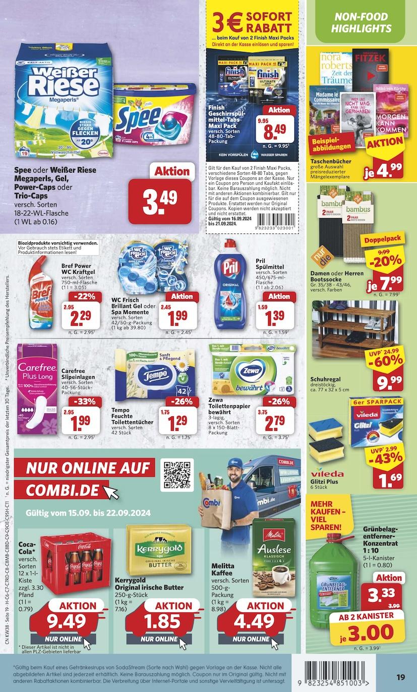 Combi Aktueller Prospekt ab Montag Seite 19