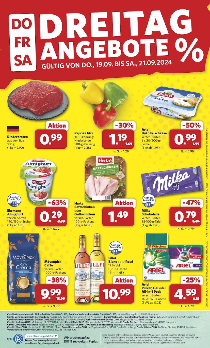 Combi Aktueller Prospekt ab Montag Seite 20