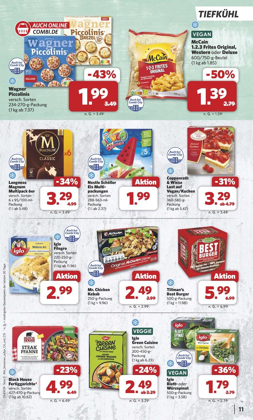 Combi Aktueller Prospekt ab Montag Seite 11