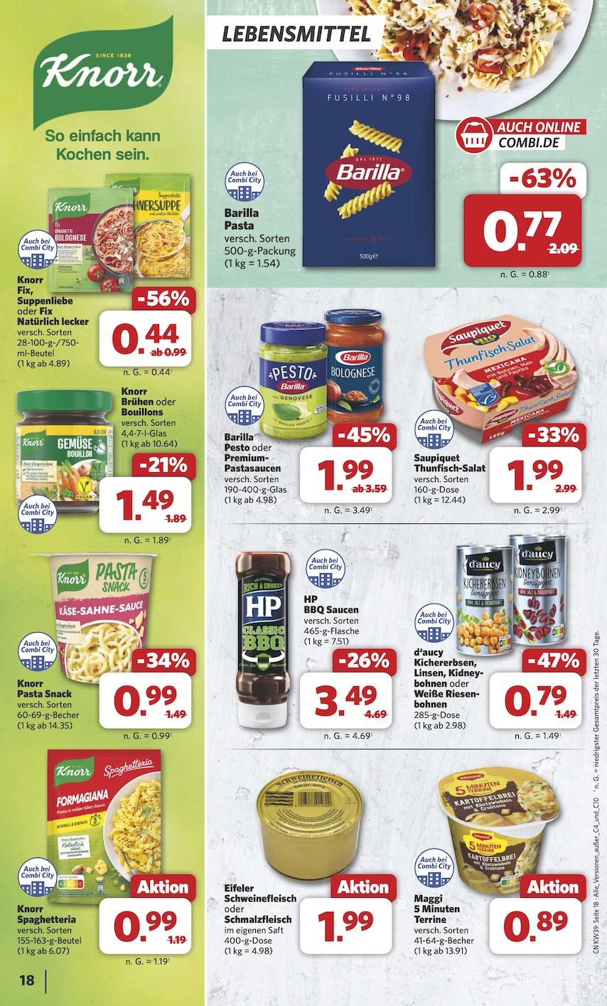 Combi Aktueller Prospekt ab Montag Seite 18