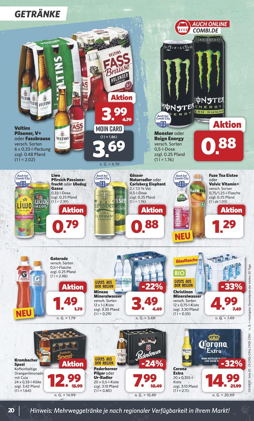 Combi Aktueller Prospekt ab Montag Seite 20