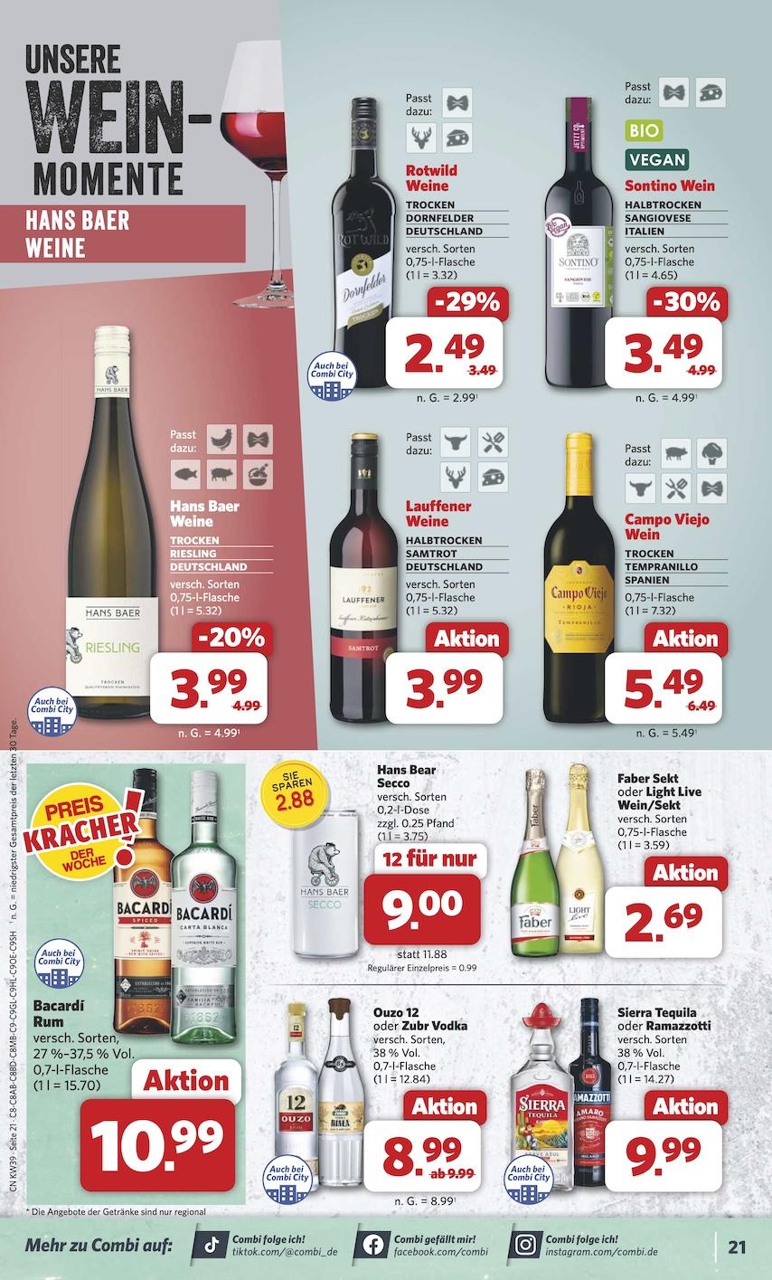 Combi Aktueller Prospekt ab Montag Seite 21