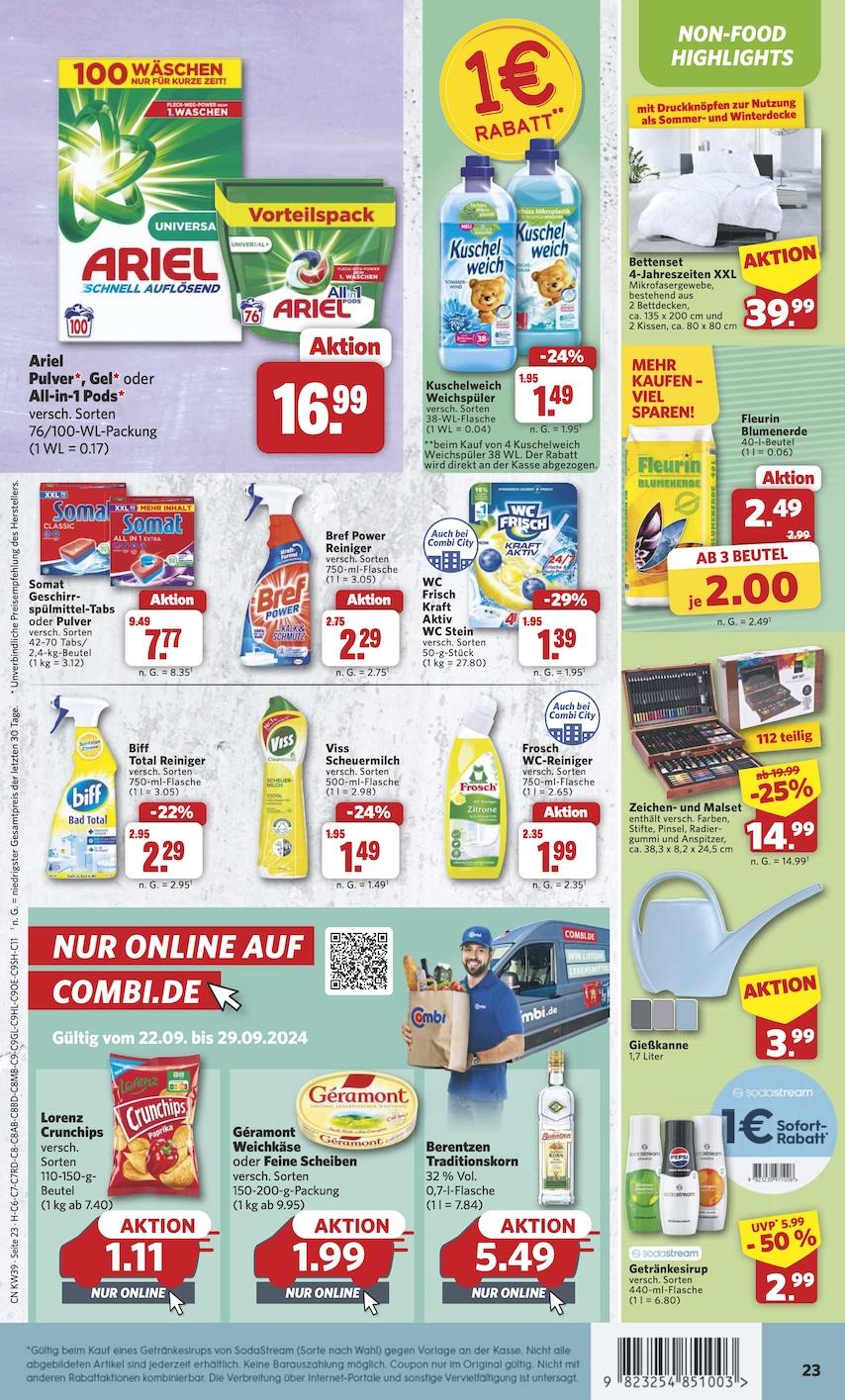 Combi Aktueller Prospekt ab Montag Seite 23