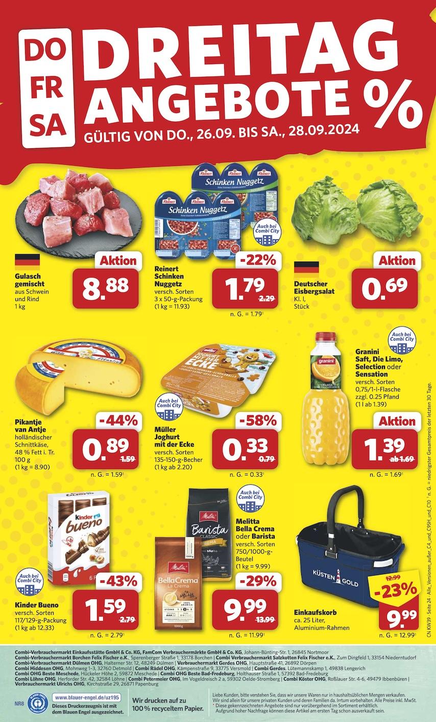 Combi Aktueller Prospekt ab Montag Seite 24