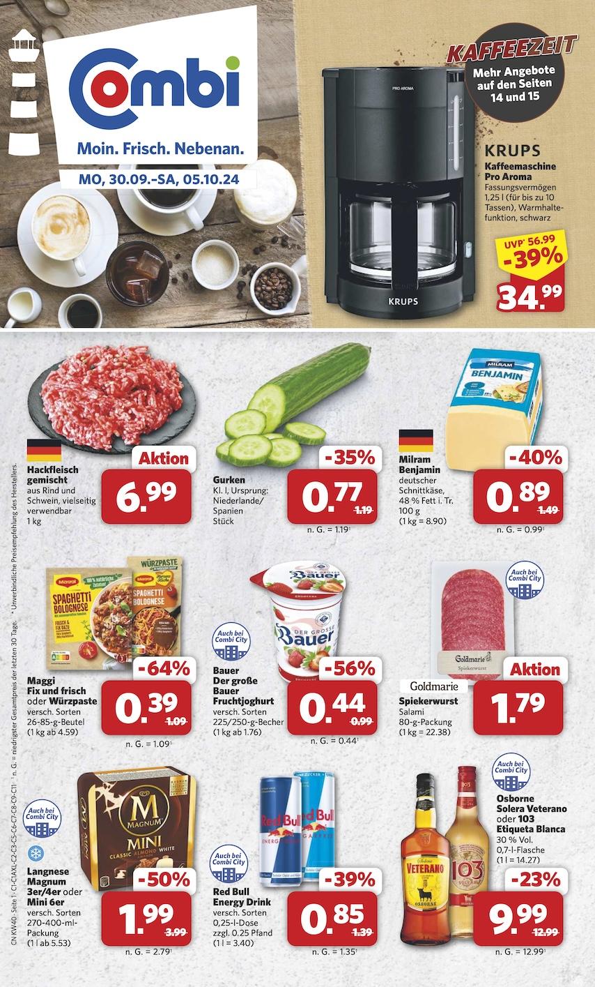Combi Aktueller Prospekt ab Montag Seite 1