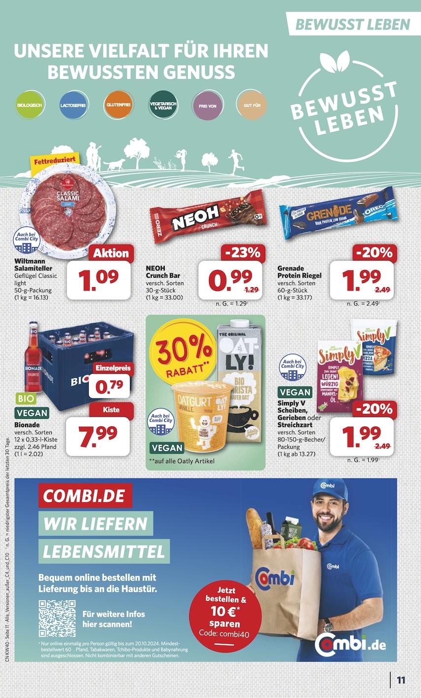 Combi Aktueller Prospekt ab Montag Seite 11