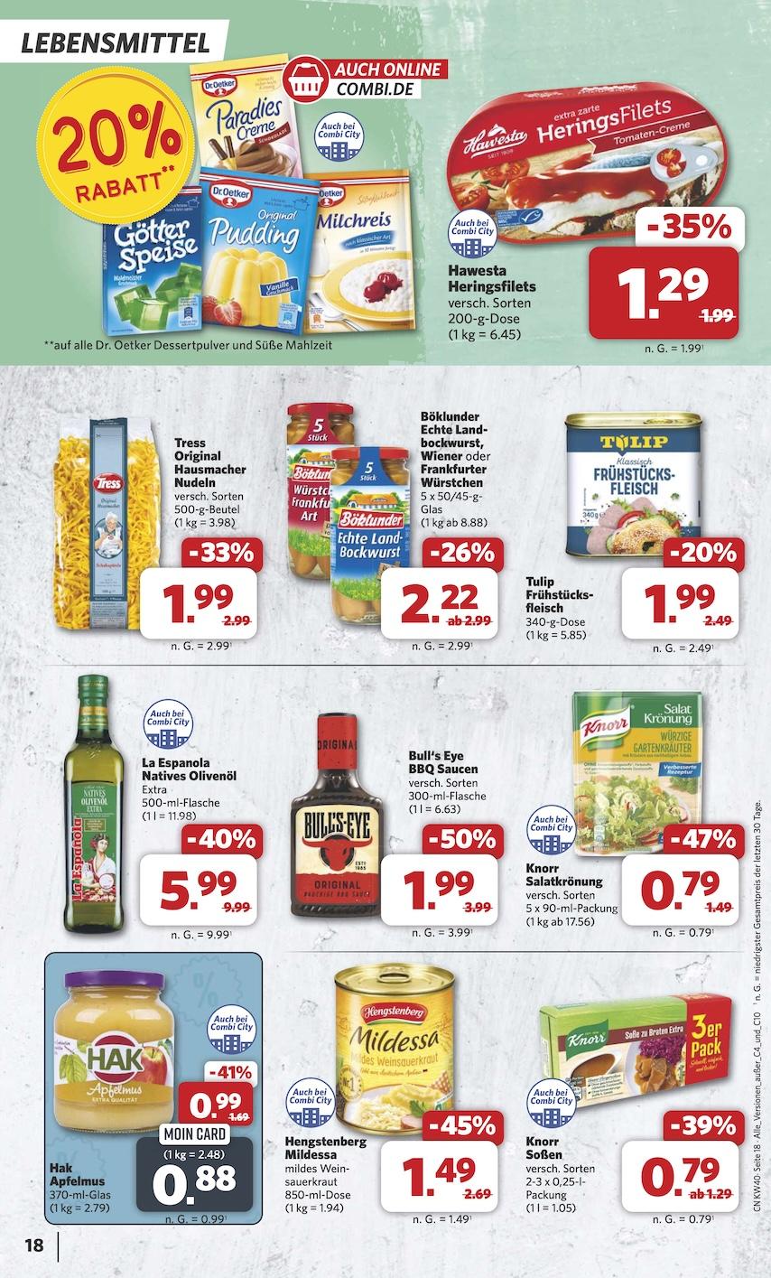 Combi Aktueller Prospekt ab Montag Seite 18