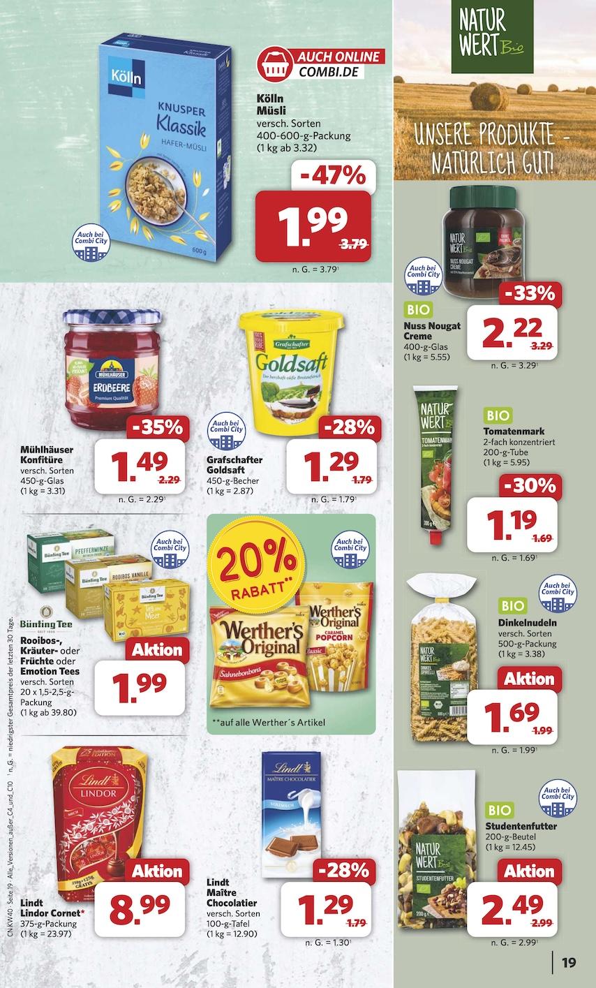 Combi Aktueller Prospekt ab Montag Seite 19