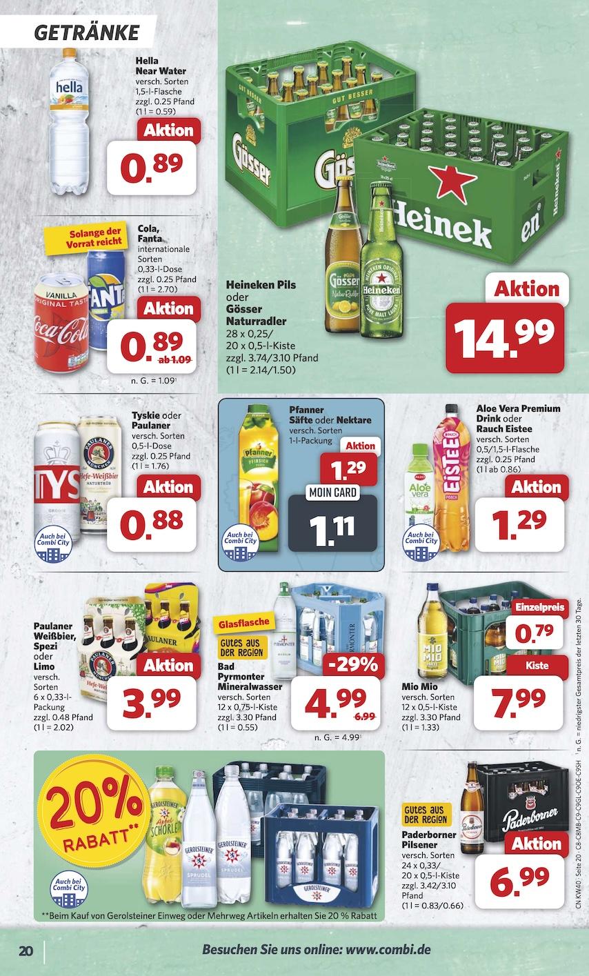 Combi Aktueller Prospekt ab Montag Seite 20