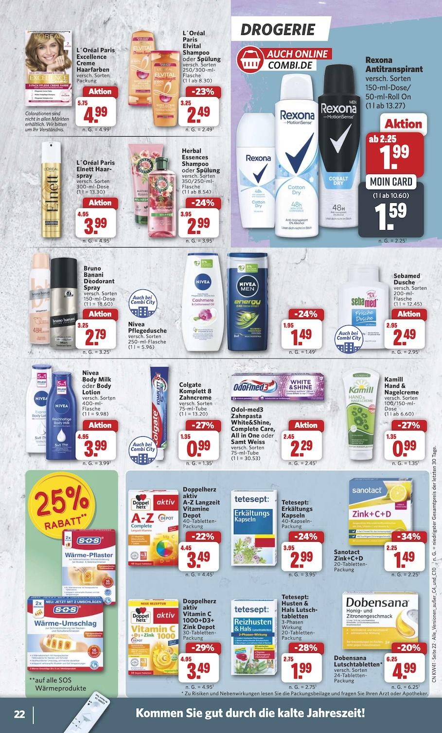 Combi Aktueller Prospekt ab Montag Seite 22