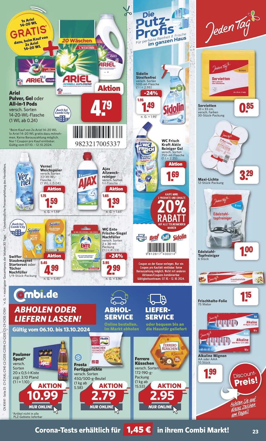 Combi Aktueller Prospekt ab Montag Seite 23