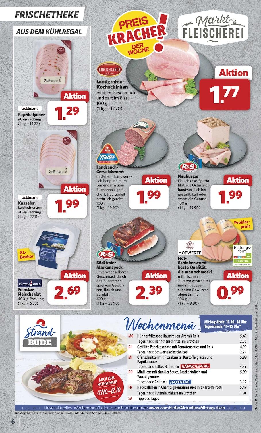 Combi Aktueller Prospekt ab Montag Seite 6