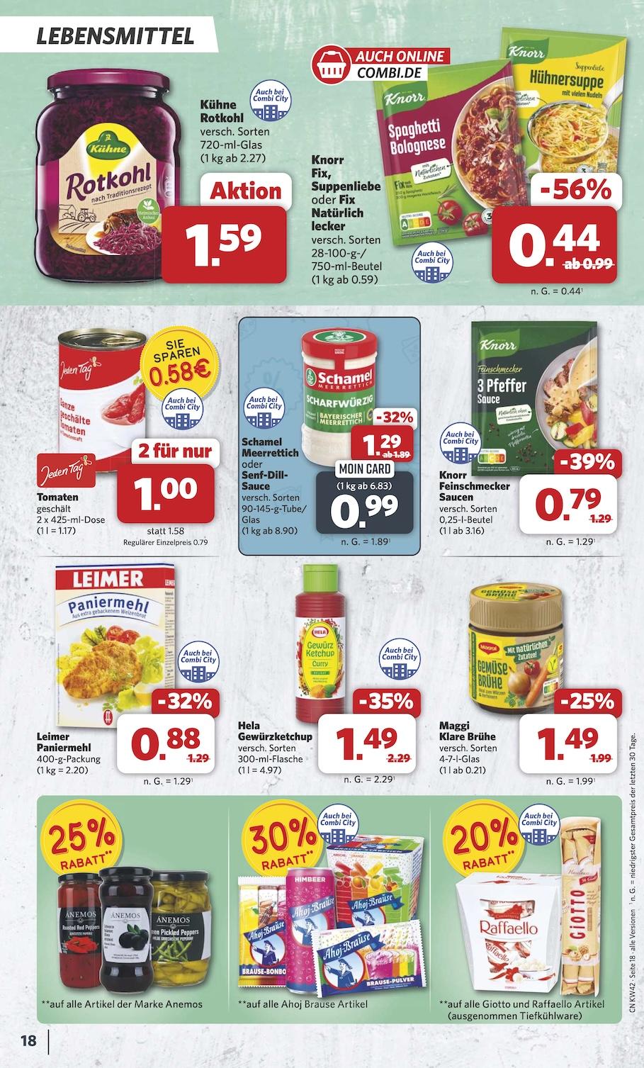 Combi Aktueller Prospekt ab Montag Seite 18