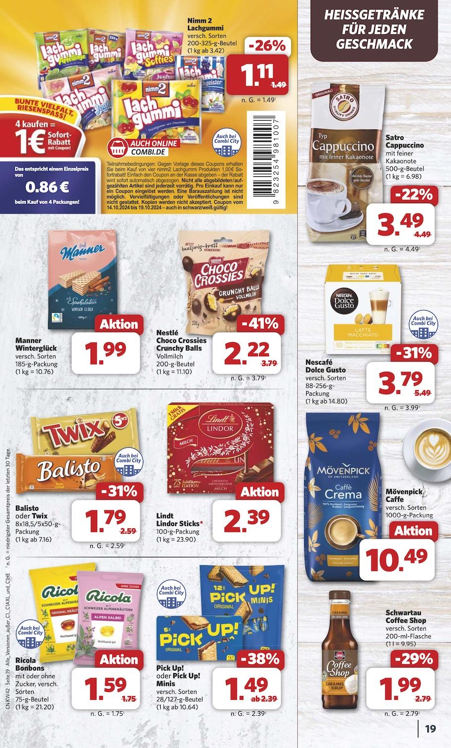 Combi Aktueller Prospekt ab Montag Seite 19