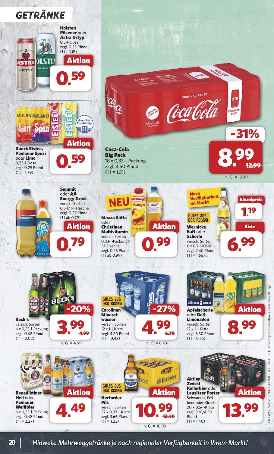Combi Aktueller Prospekt ab Montag Seite 20
