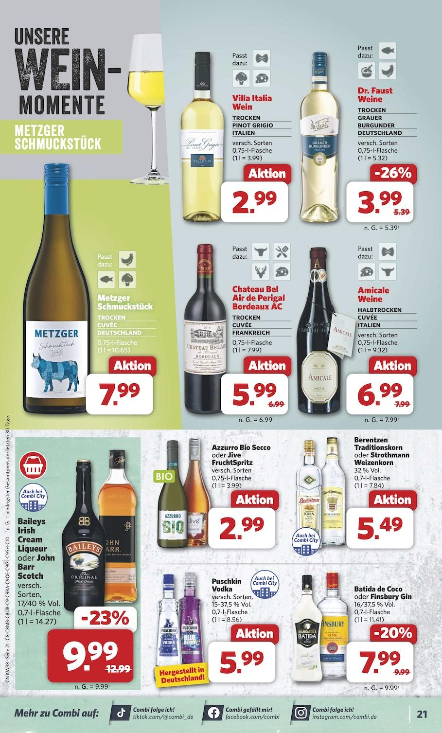 Combi Aktueller Prospekt ab Montag Seite 21
