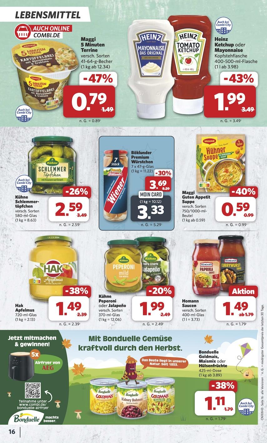 Combi Aktueller Prospekt ab Montag Seite 16