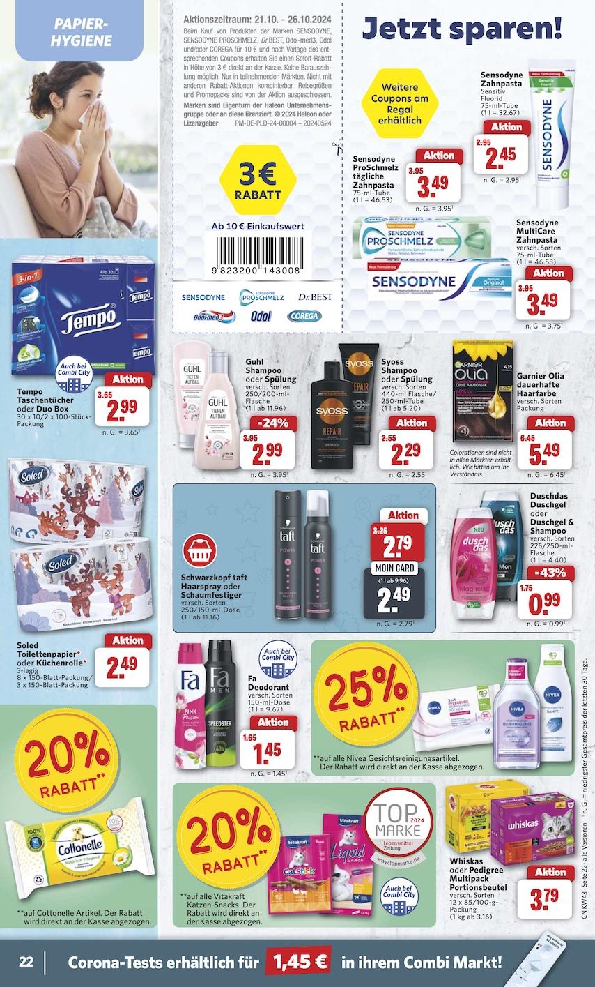 Combi Aktueller Prospekt ab Montag Seite 22