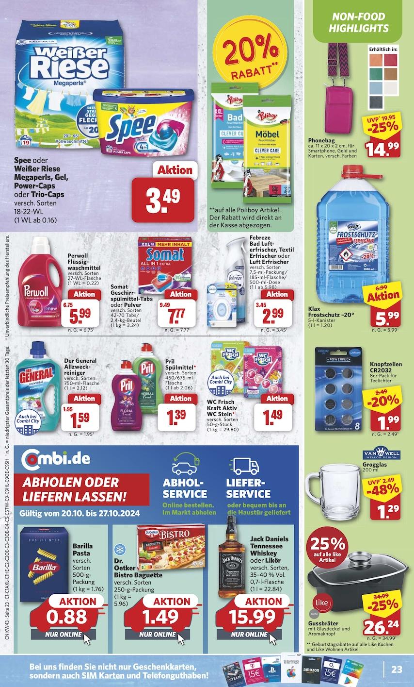Combi Aktueller Prospekt ab Montag Seite 23