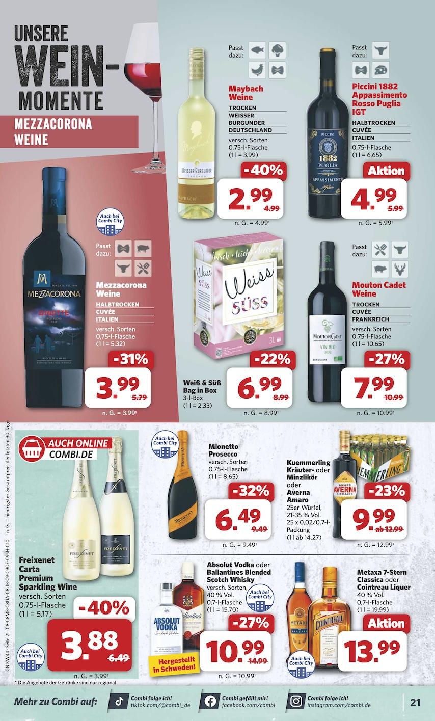 Combi Aktueller Prospekt ab Montag Seite 21