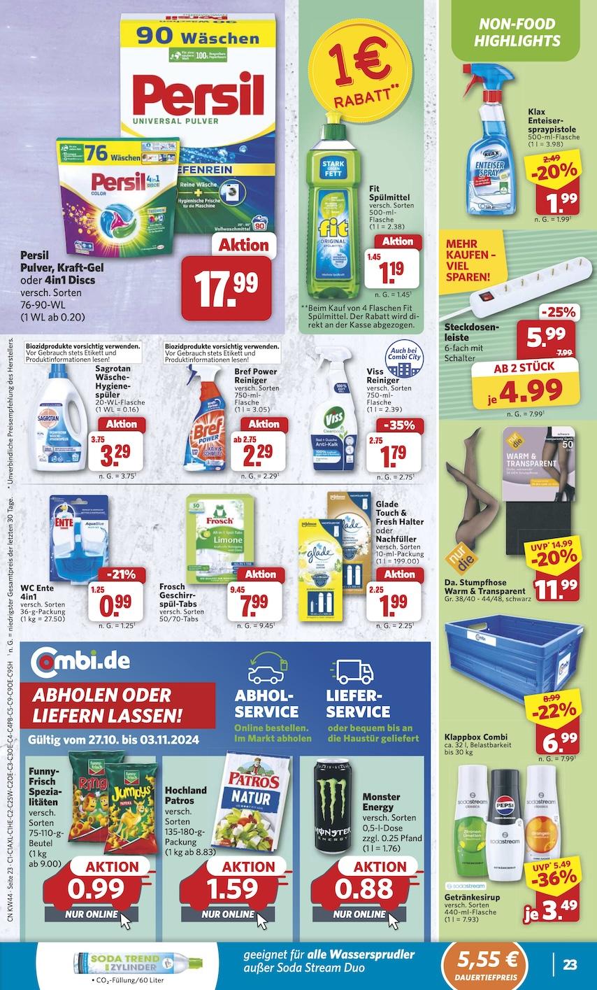 Combi Aktueller Prospekt ab Montag Seite 23