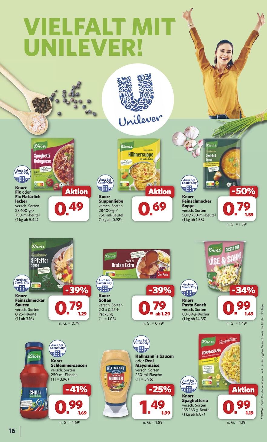Combi Aktueller Prospekt ab Montag Seite 16
