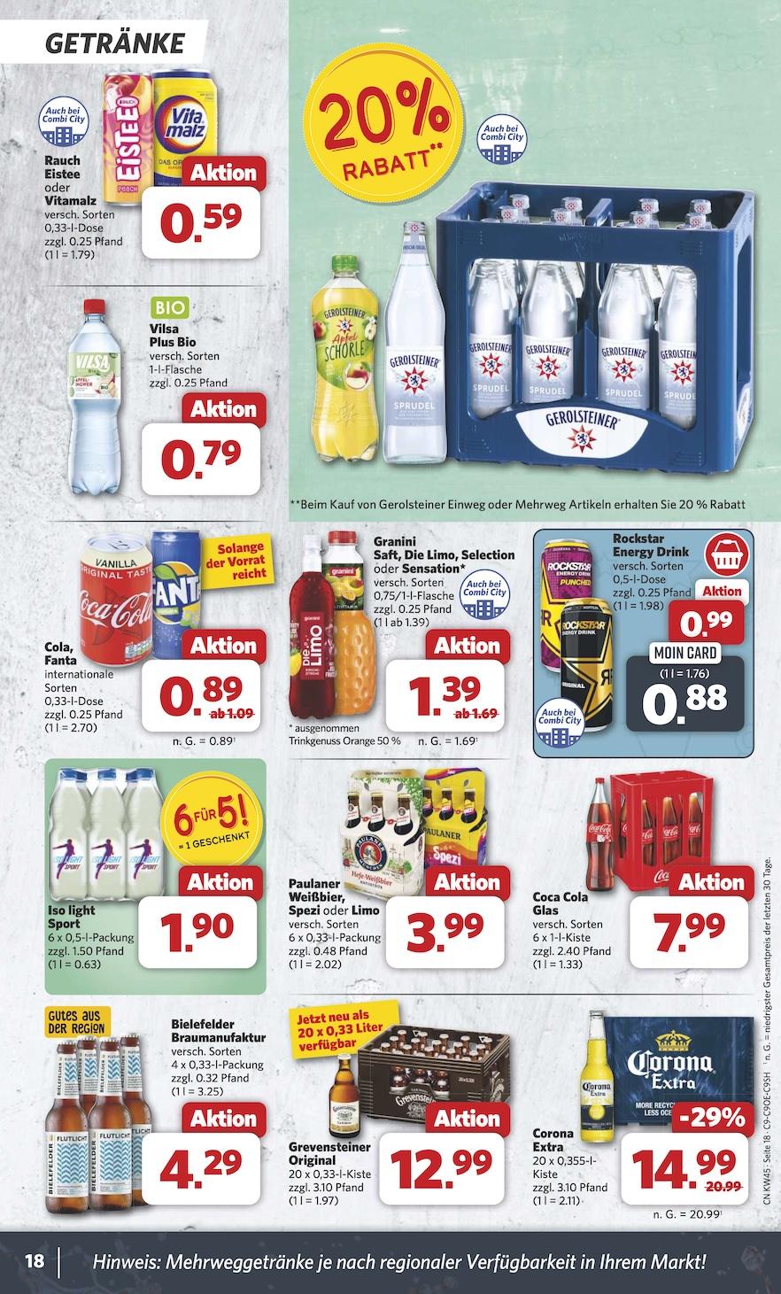 Combi Aktueller Prospekt ab Montag Seite 18