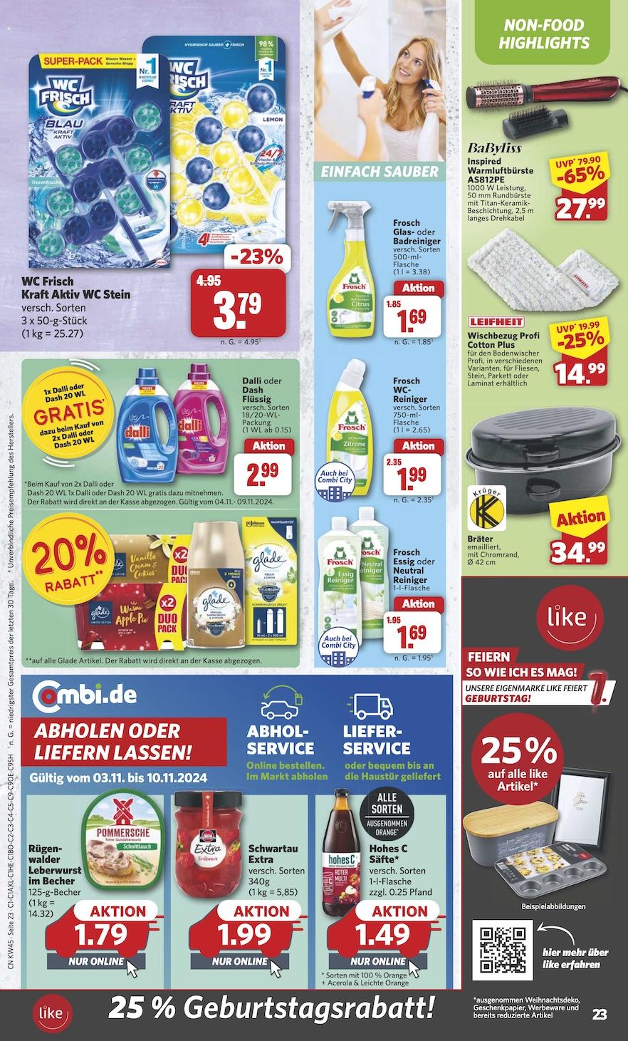 Combi Aktueller Prospekt ab Montag Seite 23