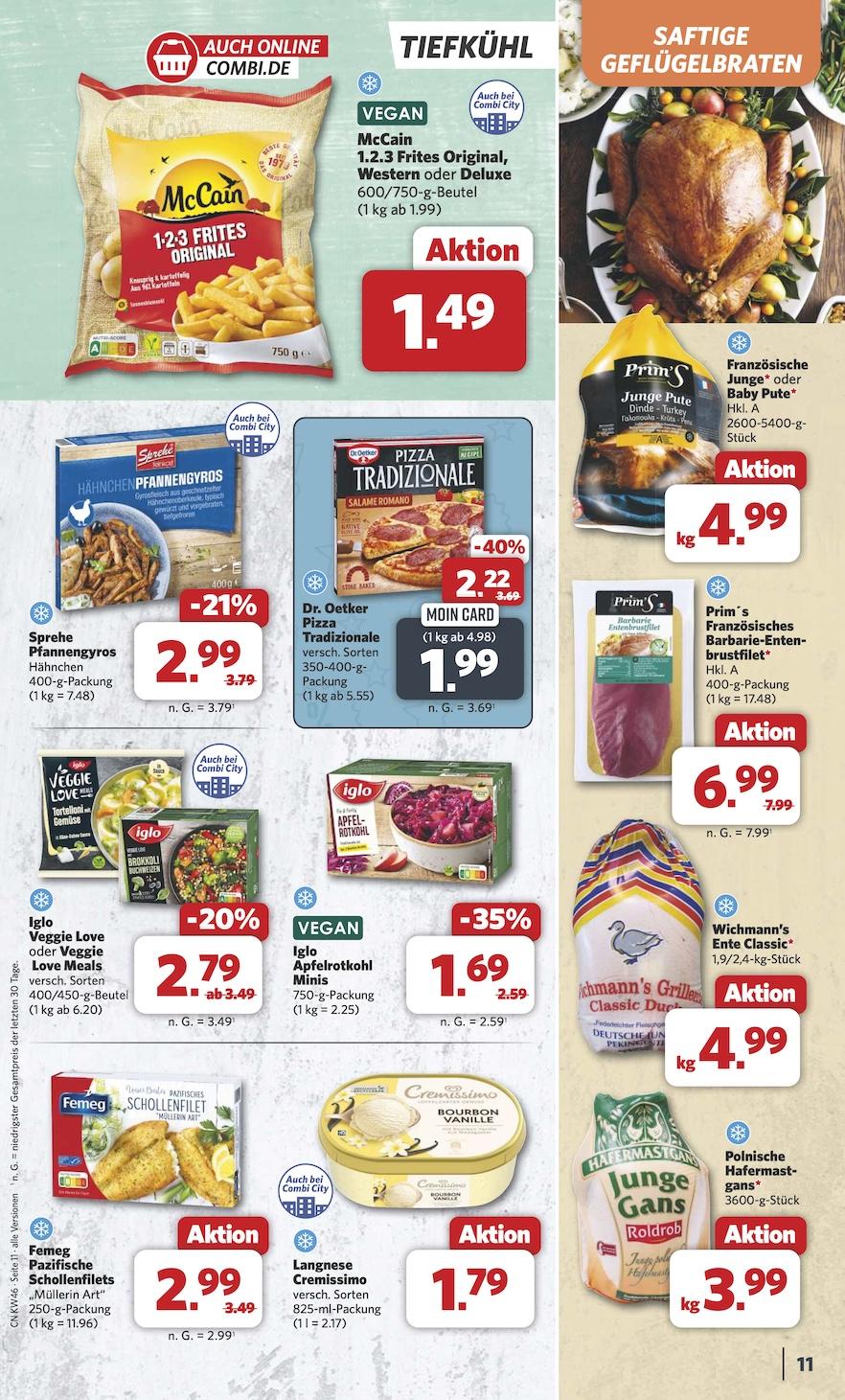 Combi Aktueller Prospekt ab Montag Seite 11
