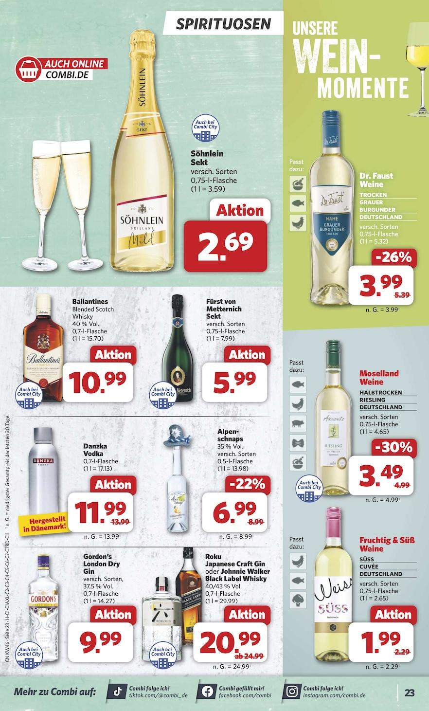 Combi Aktueller Prospekt ab Montag Seite 23