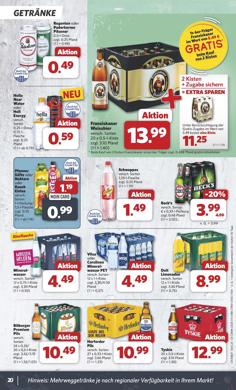 Combi Aktueller Prospekt ab Montag Seite 20